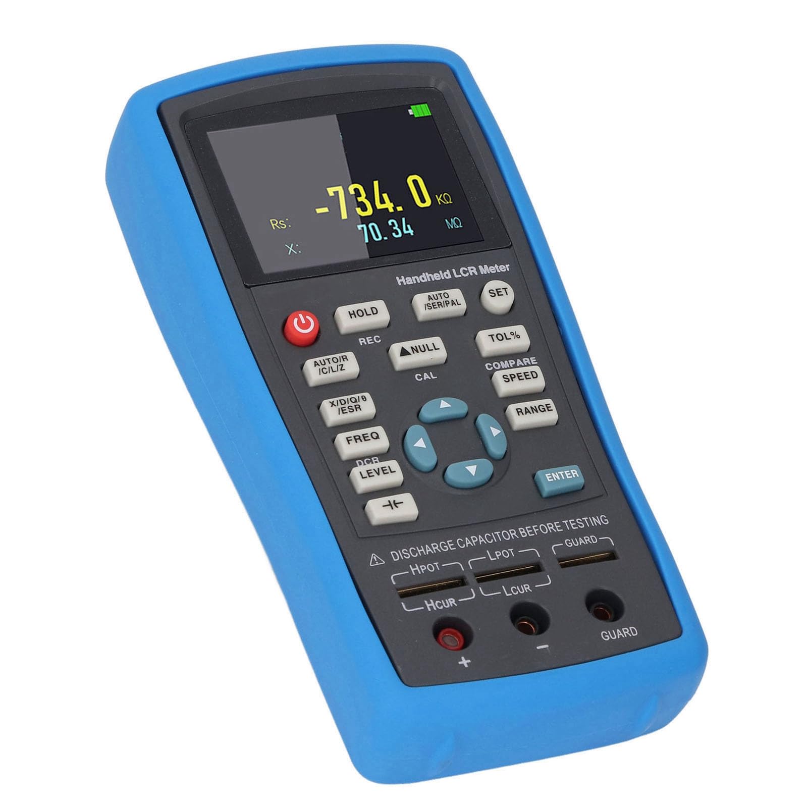 AUNMAS Medidor de Mano, Probador de Componentes de Condensadores de Inductancia Digital ET433 con Pantalla TFT de 2,8 Pulgadas para Investigación Técnica y Reparaciones Electrónicas