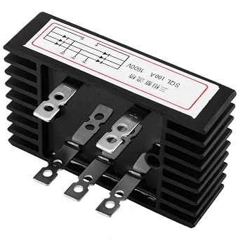 SQL100A Bridge Rectifier, 100A 1600V, AC to DC 3 Phase Diode, Aluminum, 2 Pieces