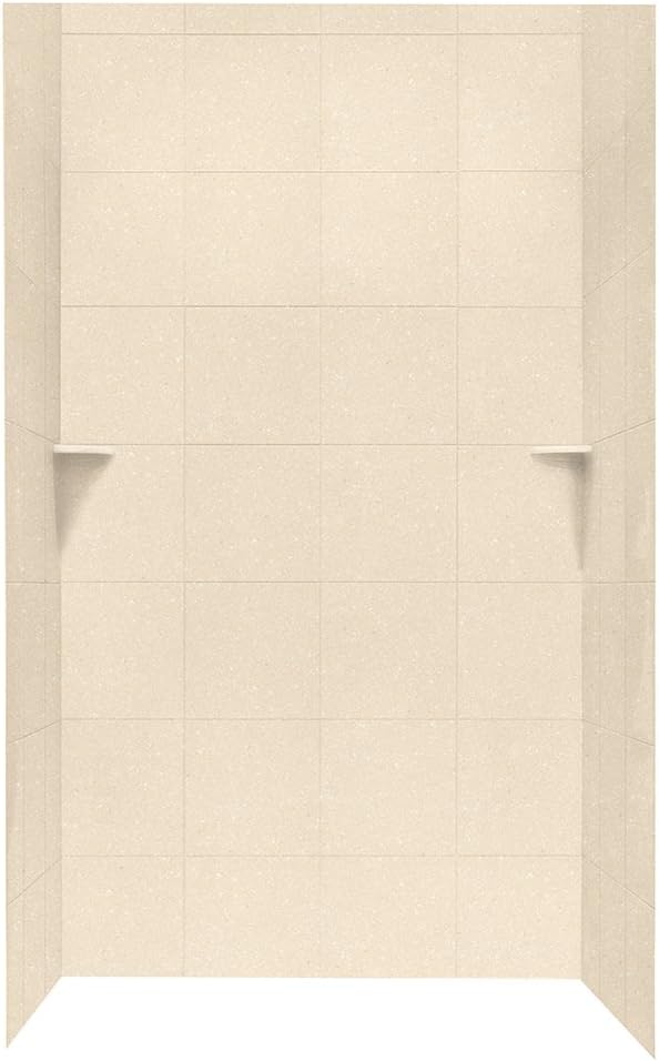 Swanstone SQMK723648.055 36-in D x 48-in W x 72-in H Square Tile Kit, Tahiti Terra