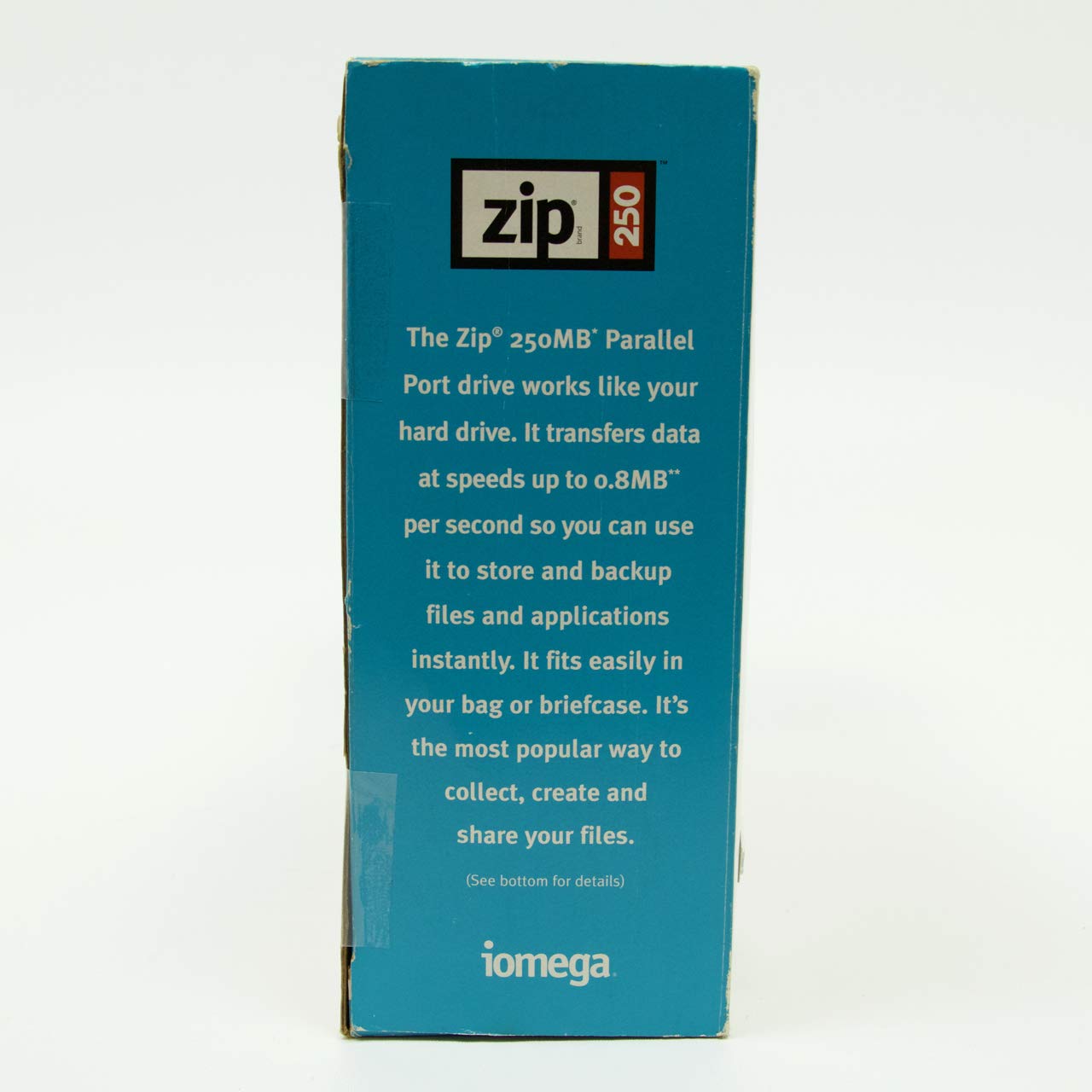 Iomega - Disk drive - ZIP ( 250 MB ) - Parallel - external - blue
