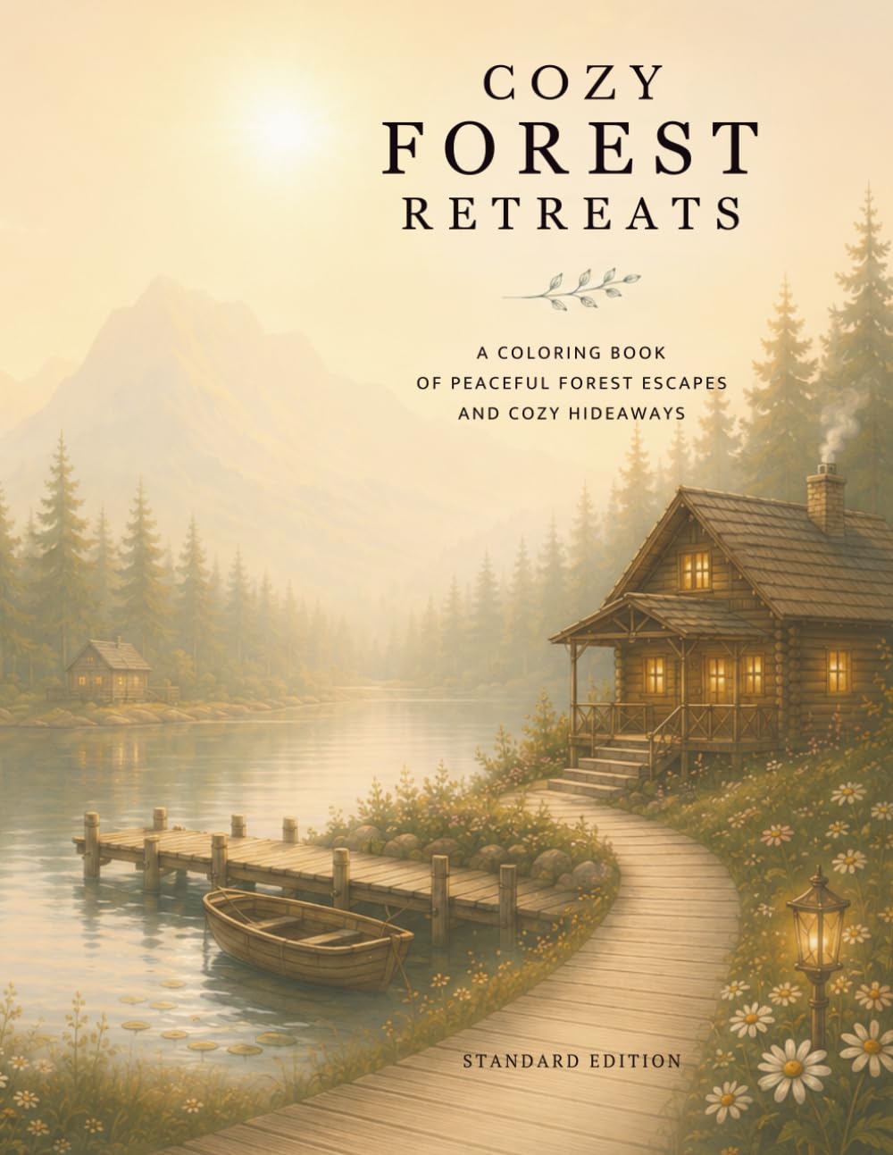 Cozy Forest Retreats - Standard Edition: A Cozy Coloring Book for Adults (Cozy Retreats Collection - Created by Waldzauber Atelier)
