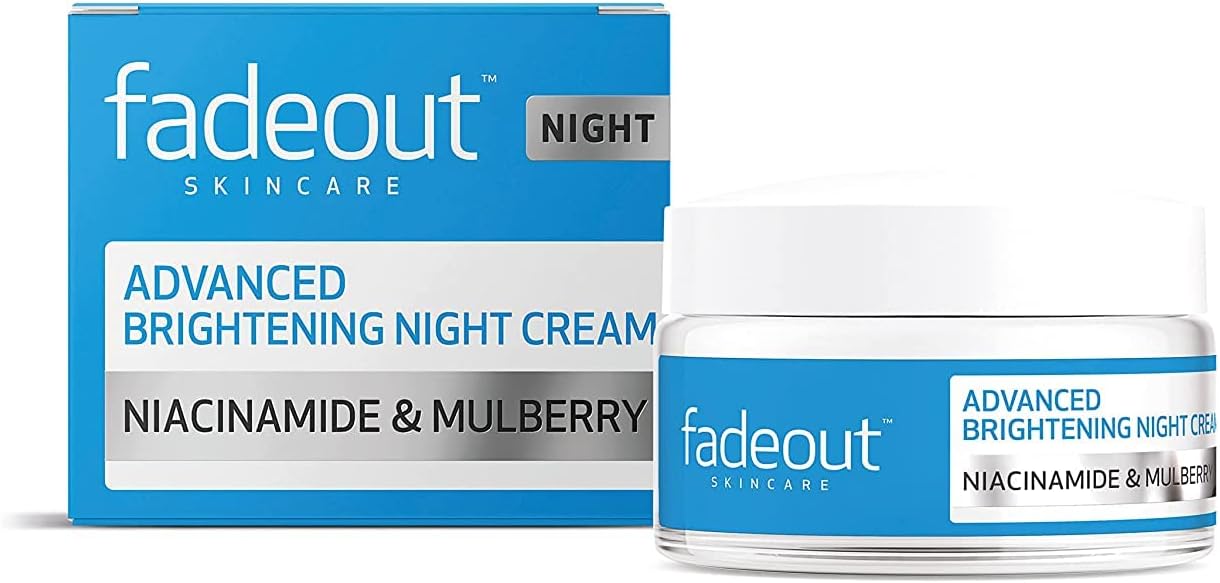 Fade Out Advanced Brightening Night Cream |With Niacinamide Acid,Lactic Acid, and Rosehip Seed Oil boost Skin Hydration and Radiance Overnight,Active Natural Ingredients | 50ml