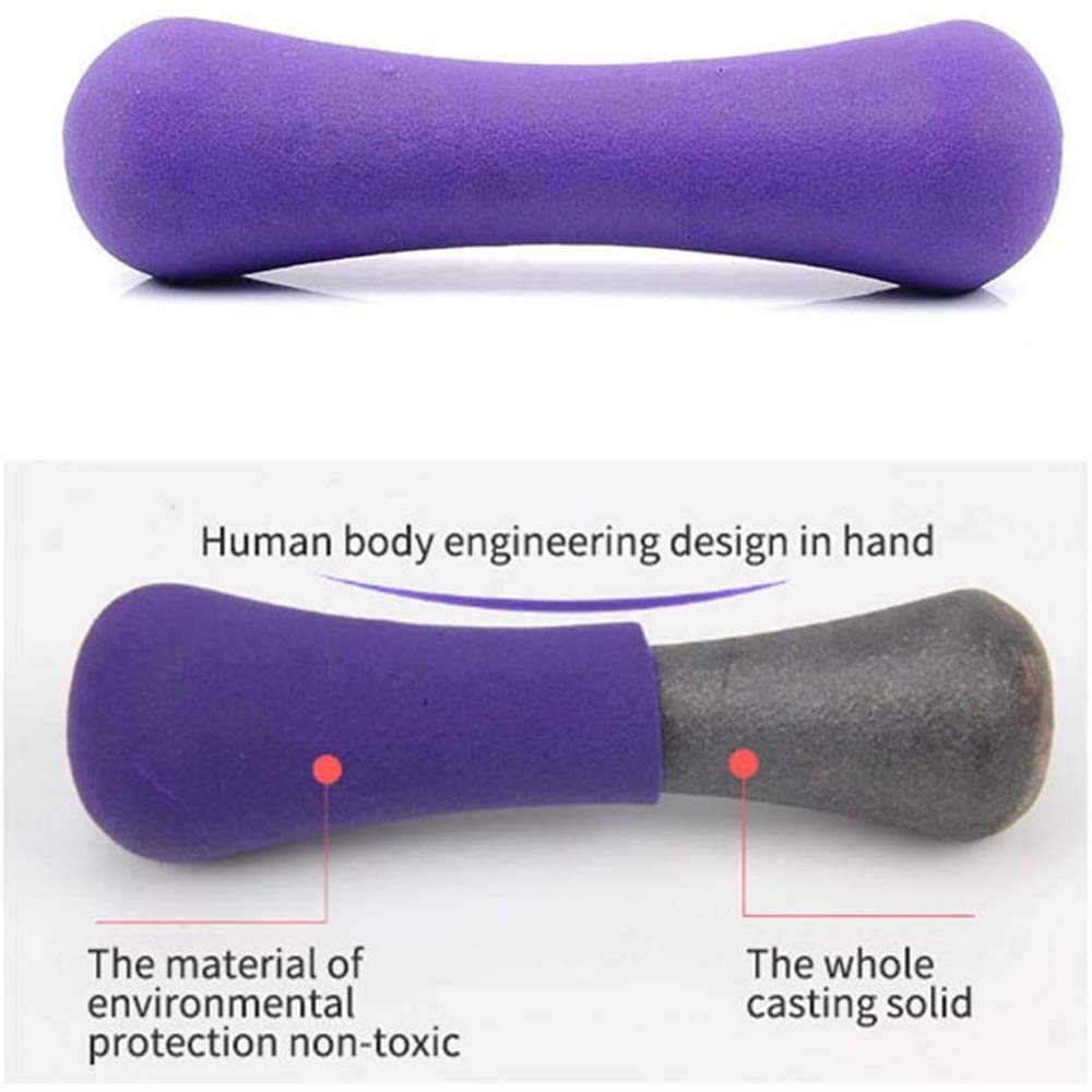Hantle neoprenowe (1 para) – 0,5 kg – 1 kg lekkie hantle treningowe do ramion, fitnessu, aerobiku, jogi, treningu siłowego, chodzenia i rehabilitacji, różowe, 1 kg (1 para)