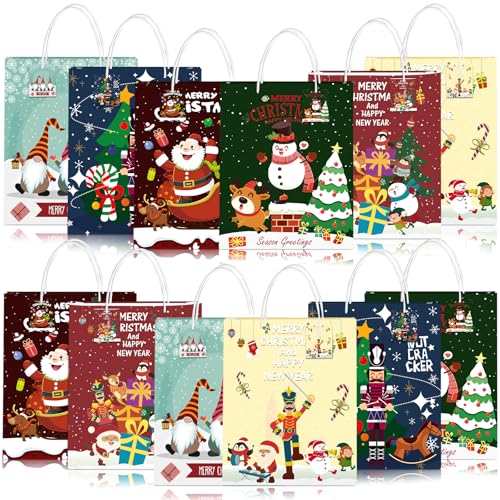 ITMNMNL Geschenktüten Weihnachten 12 Stück...