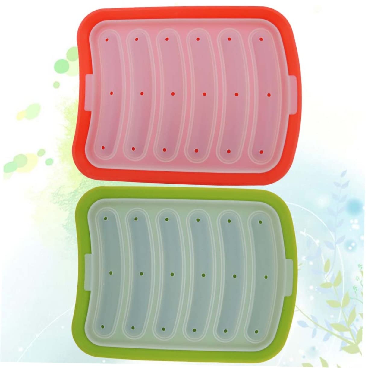Cabilock Silicone Sausage Molder Creative Design Easy to Operate for Sausages Hot Dogs Random Color
