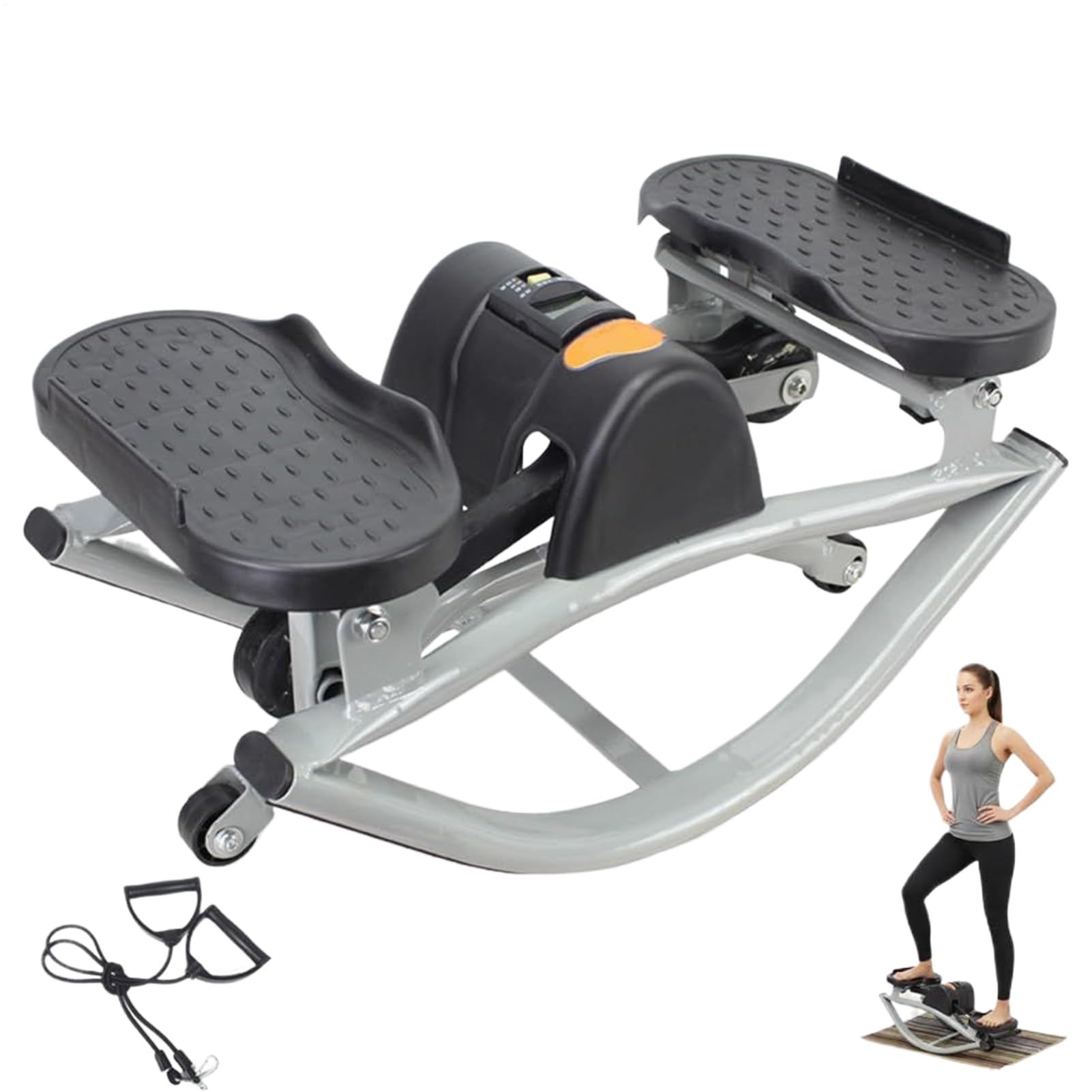 Sprzęt fitness Rock Stepper | Boczny ruch krokowy do domowego biura na siłownię - wzmocnienie nóg brzucha - mężczyźni kobiety