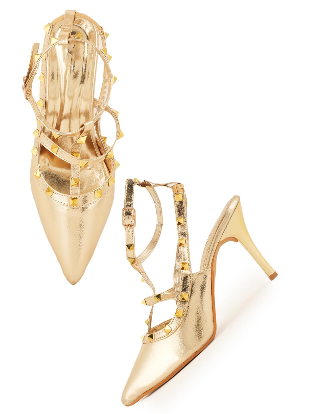 Golden Women Smart Casual Heels-image-38