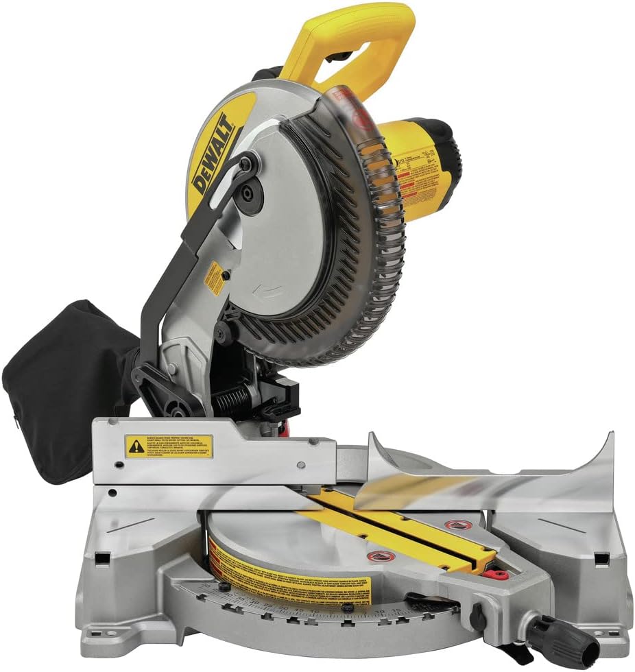 Miter Saw, Single Bevel, Compound, 10-Inch, 15-Amp (DWS713)