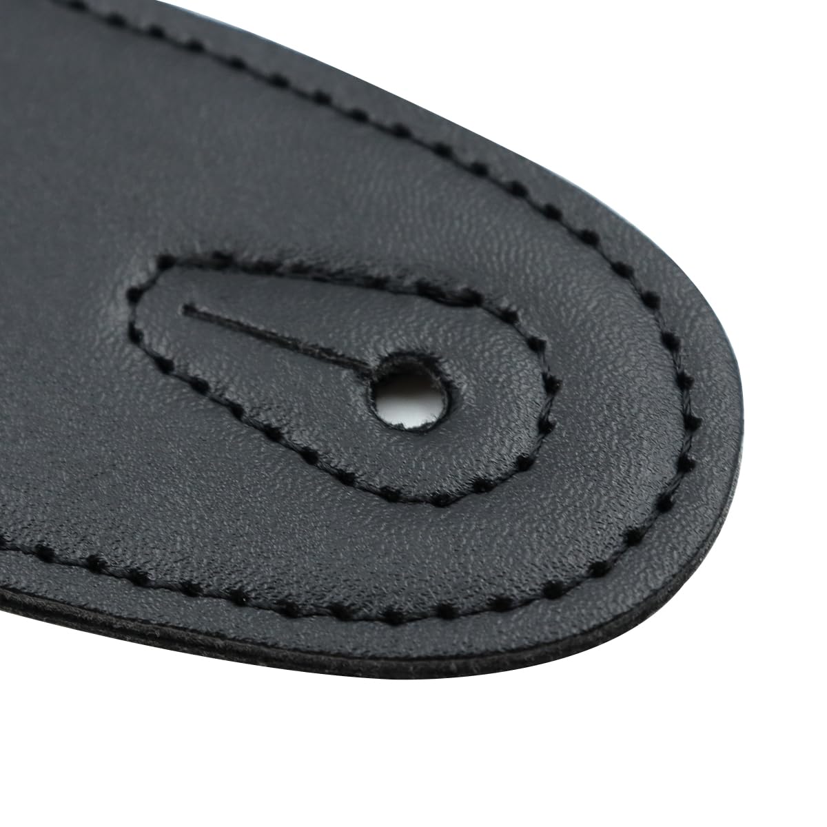 POFET Guitar Strap with pick Pocket Adjustable Length 84cm-140cm with PU Leather Ends Rock Straps kit, Black - Image 4