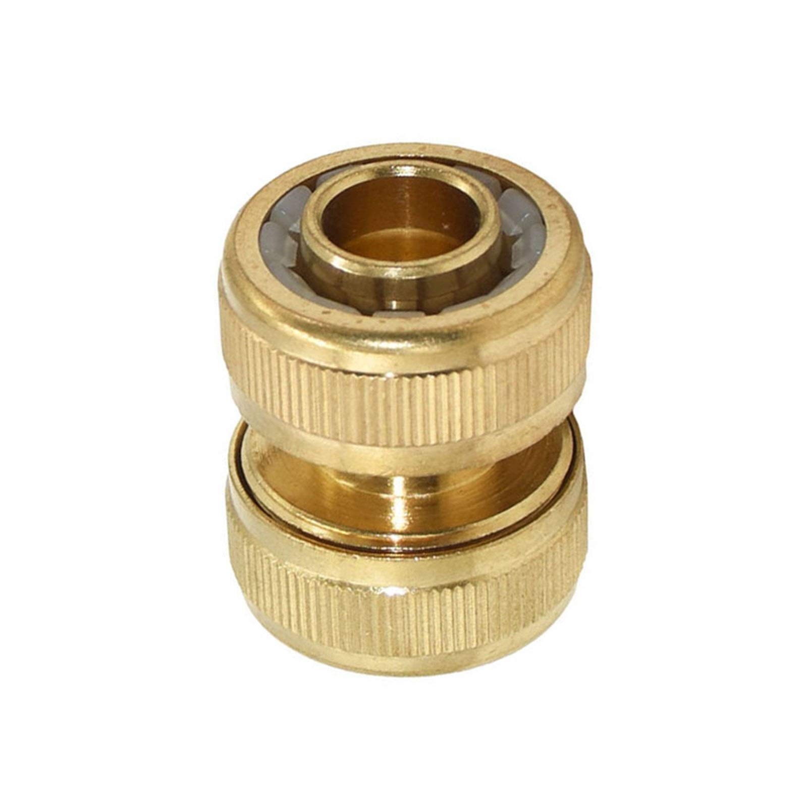 Raccordi per Tubi da Giardino Ottone 16 Millimetri 20 Tubo Flessibile di Giardino Tubo Riparazione congiunto innesto rapido 1/2" 3/4" 6pcs Rame Irrigazione getti d'Acqua (Color : 3I4)
