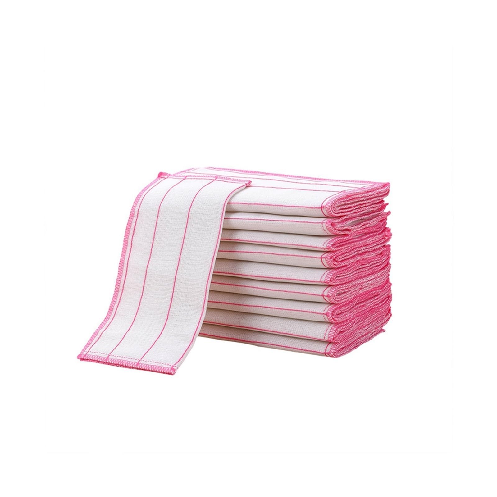 8-Layer Cotton Dishcloths Reusable Kitchen Towels 12x12 Inch Ultra-Soft Absorbent and Oil Resistant Cleaning Cloths