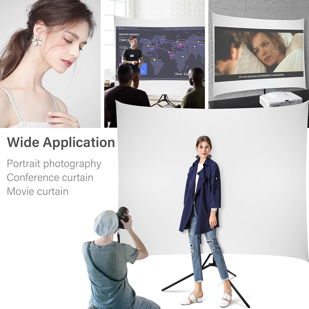 Sfondo fotografico pieghevole con kit di supporto per studio, streaming e riunioni