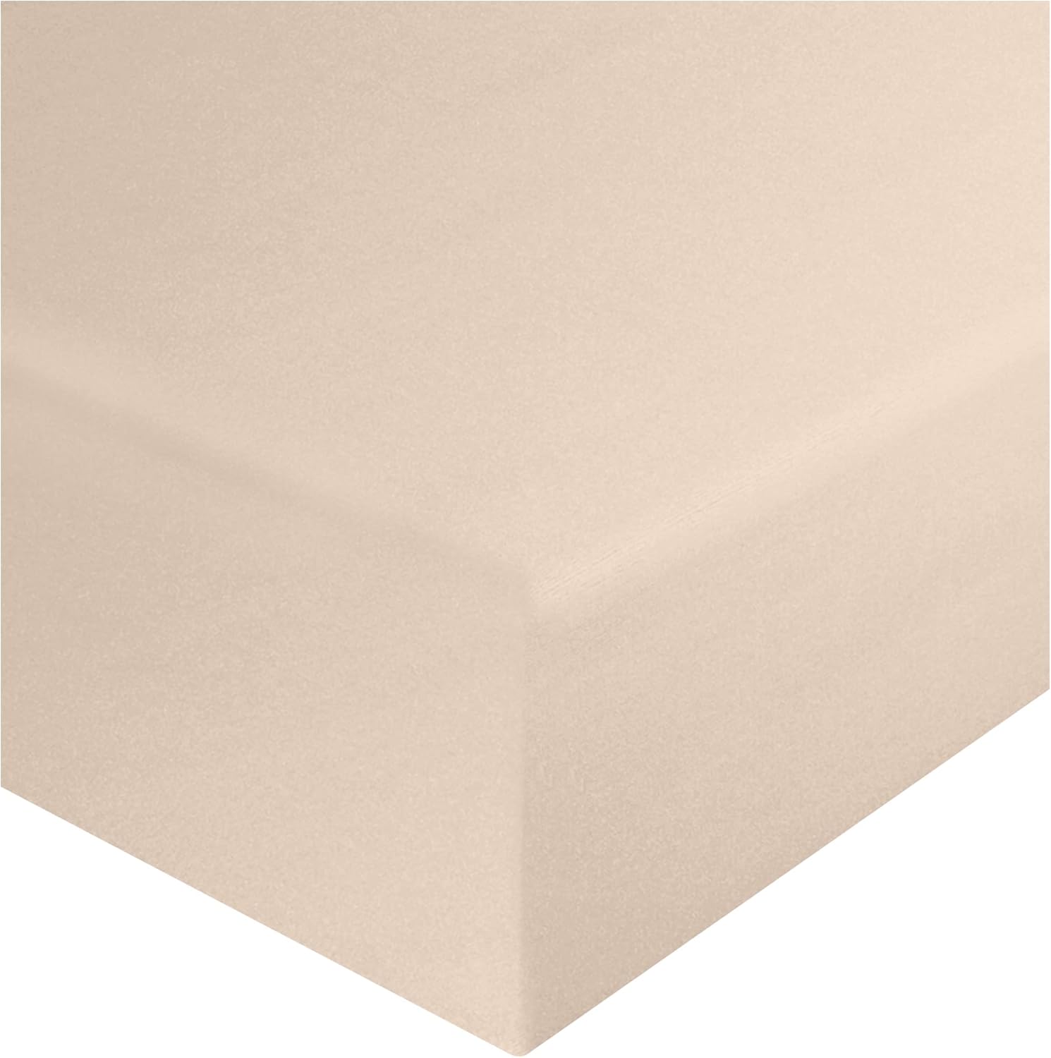 KOHSAR Latte Super King Fitted Sheet Easy Care Super King Size Fitted Sheets Super King Size