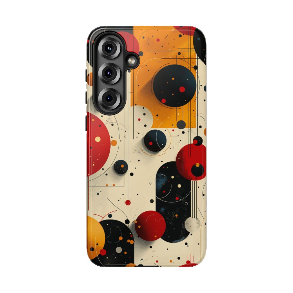 Coque Samsung S25 Plus motif géométrique abstrait cercles anti rayures dos