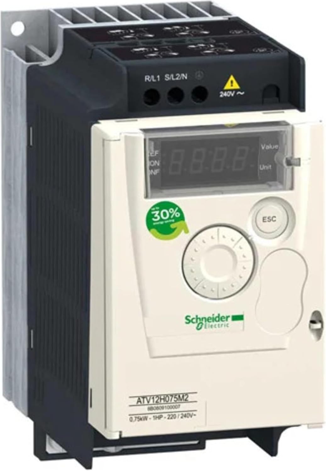 SCHNEIDER ELECTRIC 230-VOLT ATV12H075M2 AC Drive, 1 HP, 1 Phase in, 230v Out