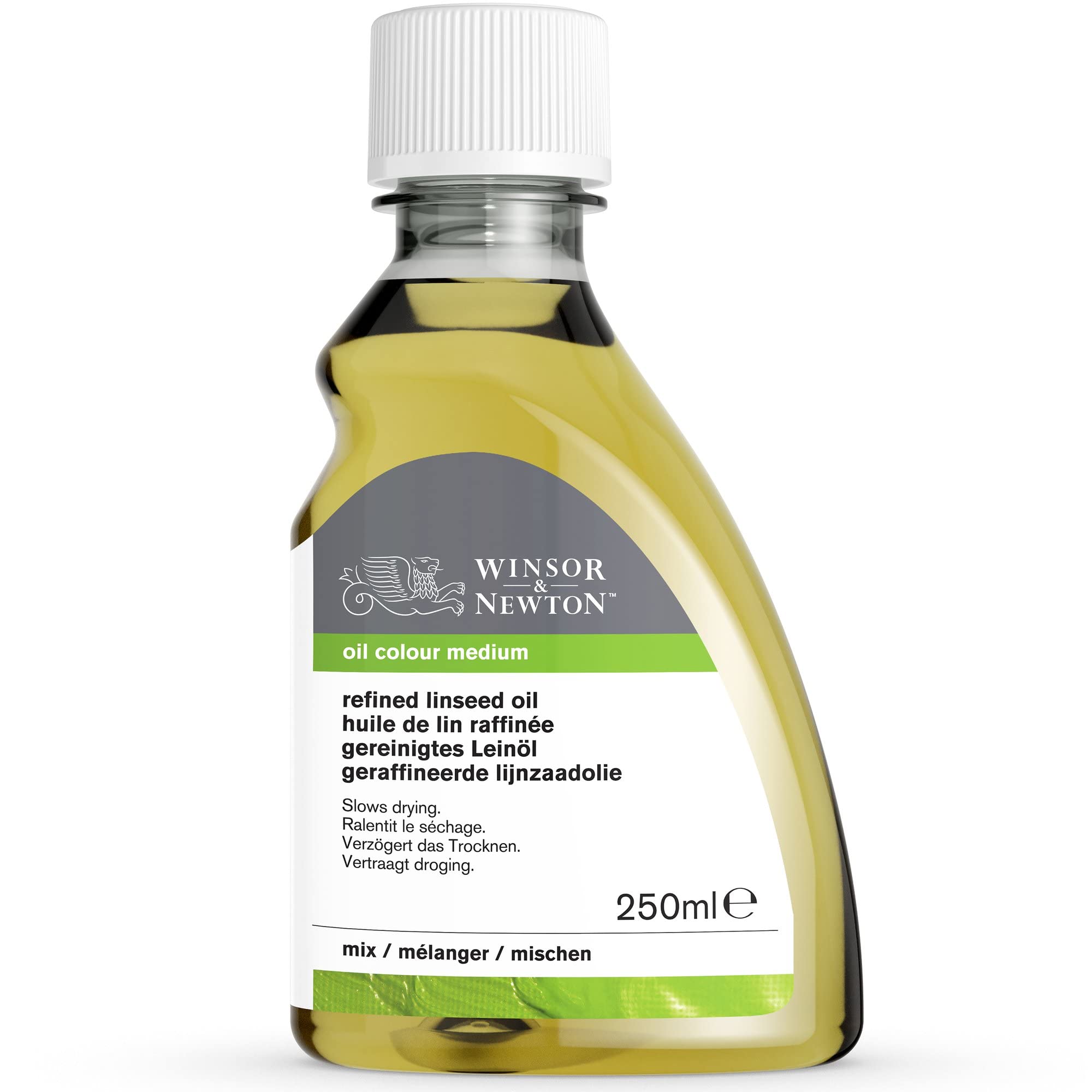 Winsor & Newton Aditivo para óleo Aceite de linaza Refinado, 250ML