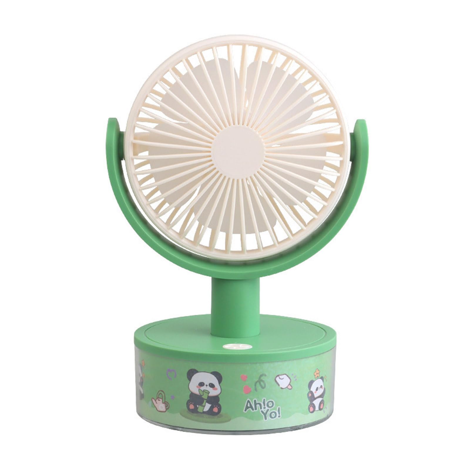 Elnwnnkc Portable Adjustable Cooling Fan Air Circulation Offices Indoor with Light Suitable for Indoor Outdoor Use Quiet Offices Desk