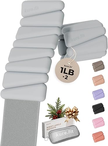 Miniatura 3 de Paquete de mancuernas ajustables azules (5 libras) y pesas de tobillo ajustables grises (1 libra)