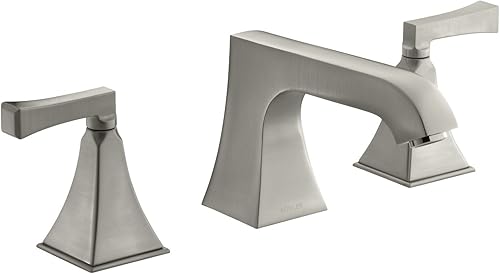 Miniatura 10 de Kohler T469-4V-CP Memoirs - Grifo de baño de alto flujo con boquilla sin desviación y manijas de palanca Deco, válvula no incluida, cromo pulido