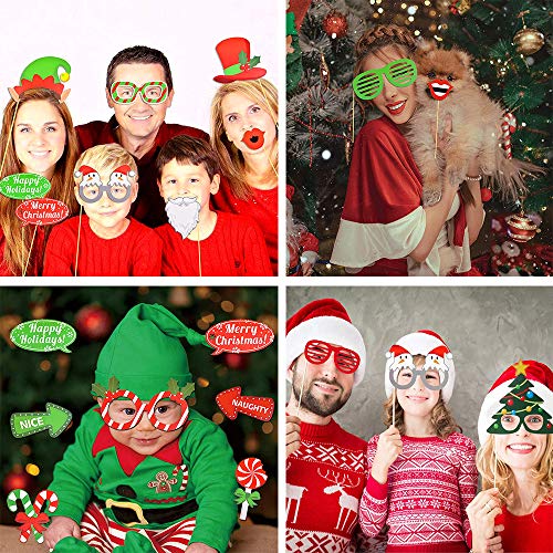 Christmas Photo Booth Props Christmas Photo Booth Props 32 Pieces Diy Kits Christmas Props For Photography Christmas Photo Booth Props Kit For Christmas Event Party Favors And Christmas Decorations #TOP1
