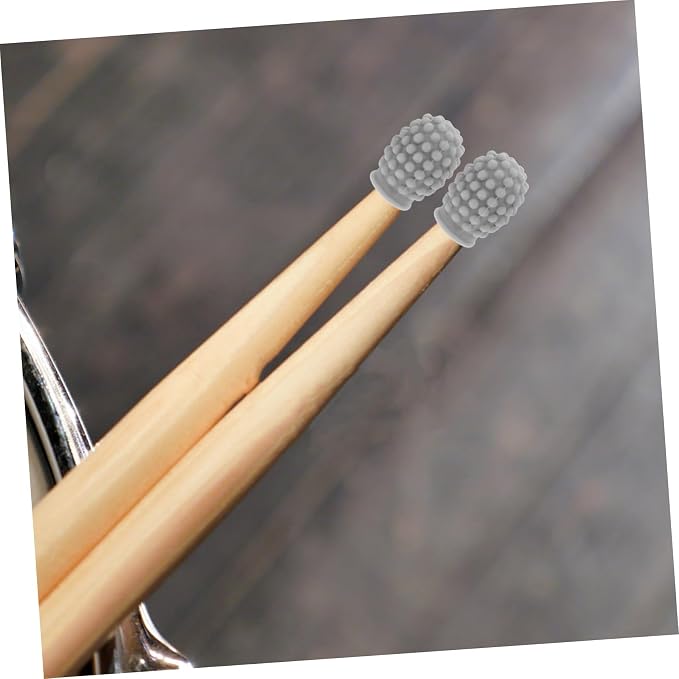 Protector para Punta de Baqueta Silicona 4 Piezas Gris miniatura 5