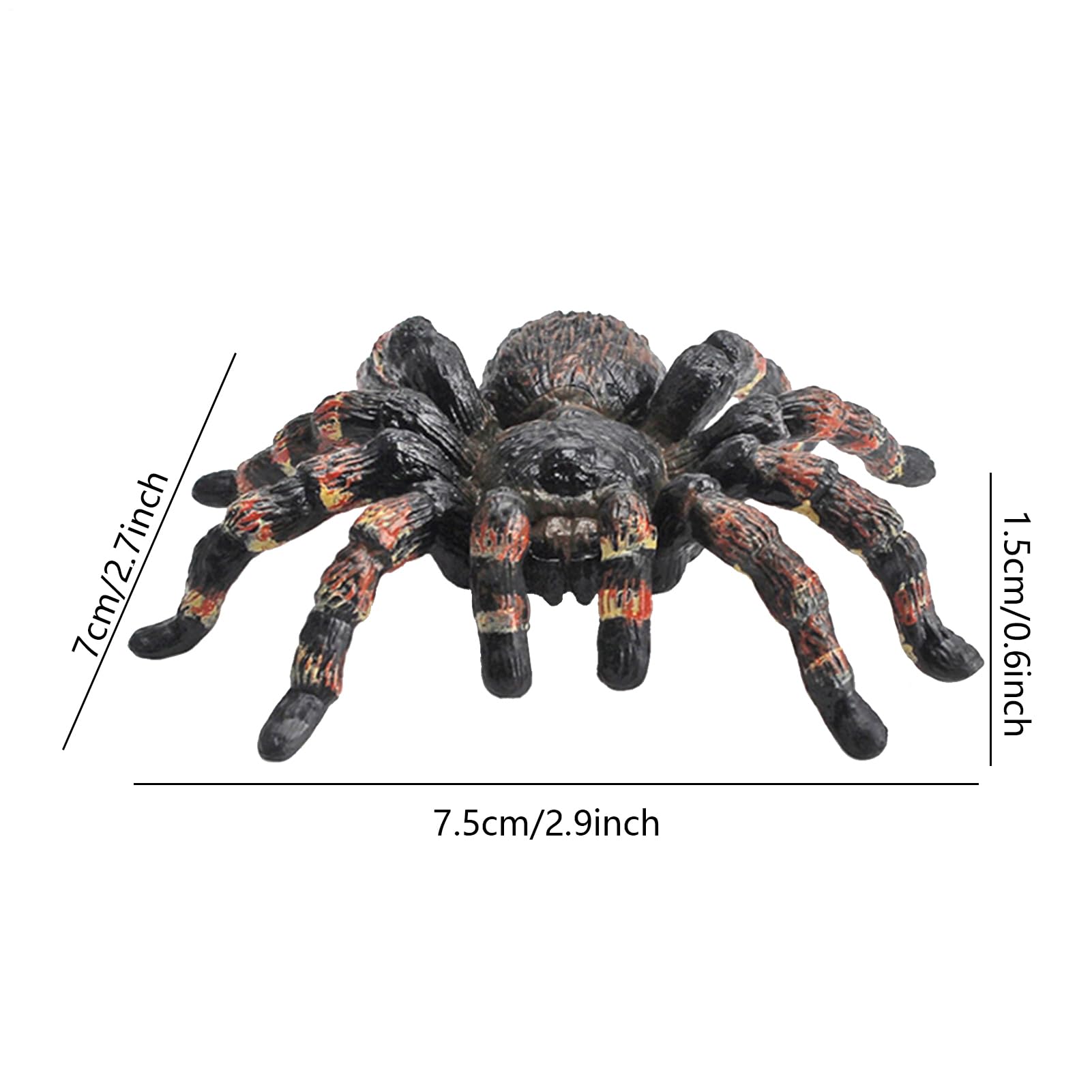 2x Spinnen-Figuren – Realistische Tarantula Aus PVC, Lebensecht, Für Spielzeug, Deko & Scherze