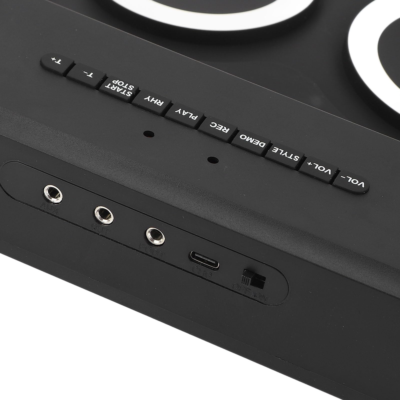 Jeffergarden Kit di Batteria Elettronica Pieghevole con Batteria, Altoparlanti Integrati e Uscita per Cuffie per Principianti e Amanti della Musica