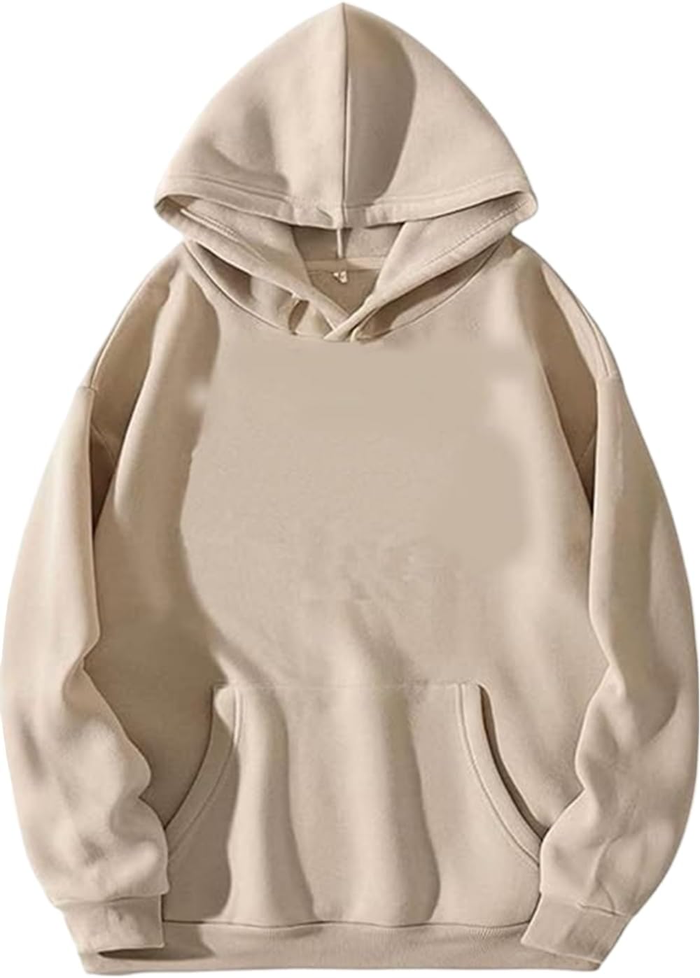 Black Men Hooded Sweatshirt Plain Hoodie for Men & Women
