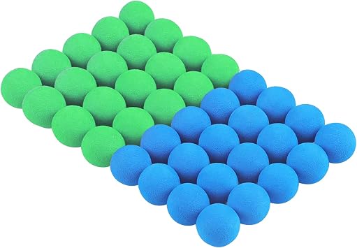 DX DA XIN Foam Balls 40 PCS for Air Popper Gun Blaster - Refill Bullets Toys, Foam Blasters Replacement Bullet, Launcher Extra Balls