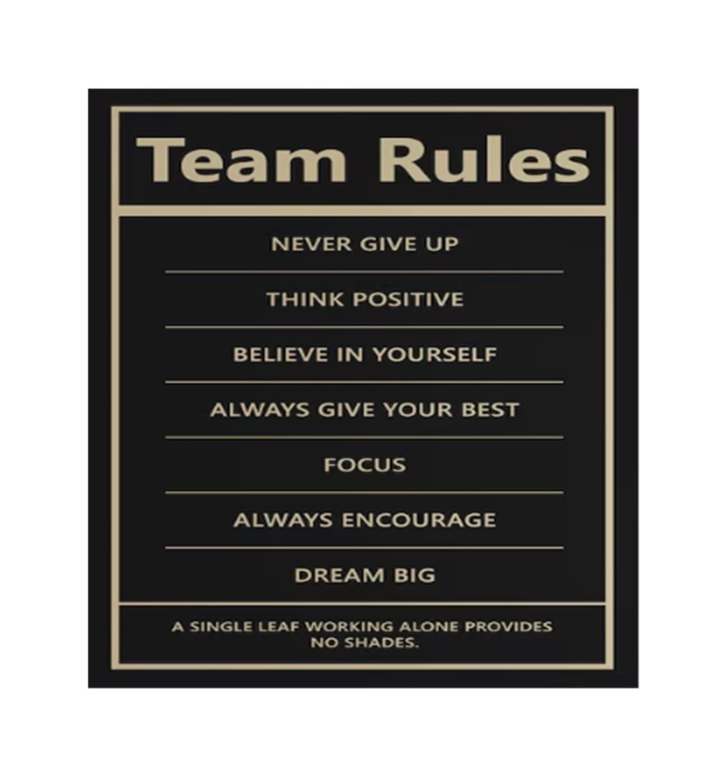 MQXFCZUX Office Team Building Poster Motivational Wall-Art for Workplace Collaboration Employee Appreciation Gift Unframed,08X12inch(20X30cm)