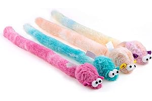 CHIWAVA 4 Packs 15 Inch Long Interactive Cat Toys Plush