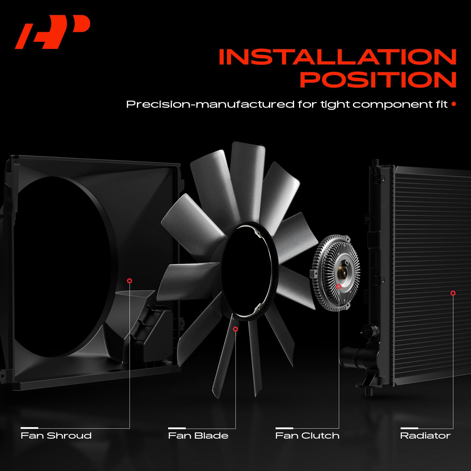 Amazon.com: A-Premium Engine Radiator Cooling Fan Blade Compatible