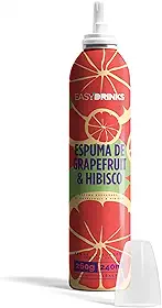 Easy Drinks - Spray de espuma Grapefruit & Hibisco para Drinks (Gin Tônica e Caipirinhas)