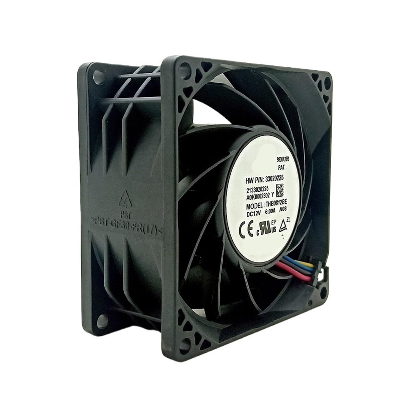VDOQTLJT THB0812BE DC 12V Cooling Fan 80X80X38mm Dual Ball Bearing