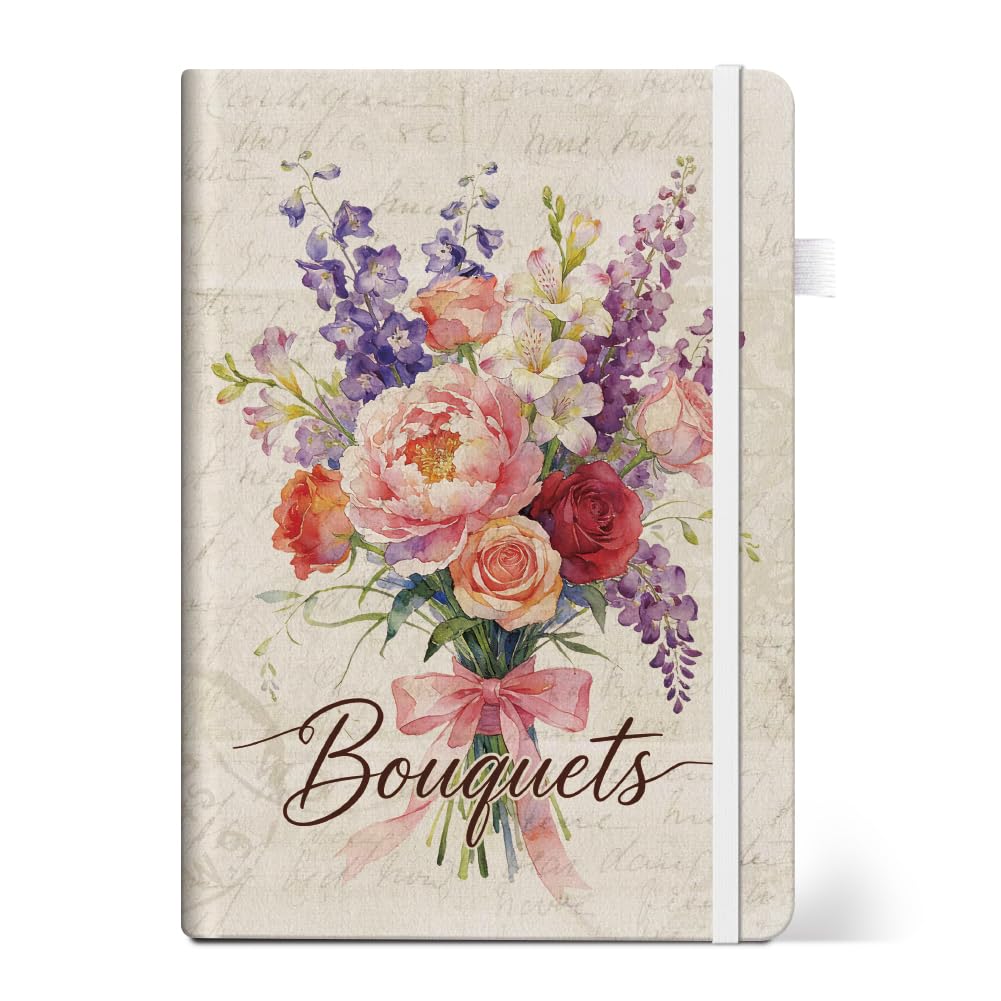 ANATTASOUL Bouquet A5 Lined Journal Notebook for Women Men — image 1