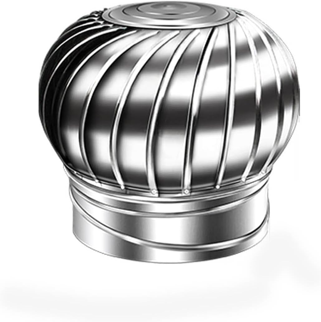 Chimney Spinner Cowl Rotating Chimney Cowl Cap Stainless Steel Maintain Indoor Air Circulation Fireplace Chimney Caps