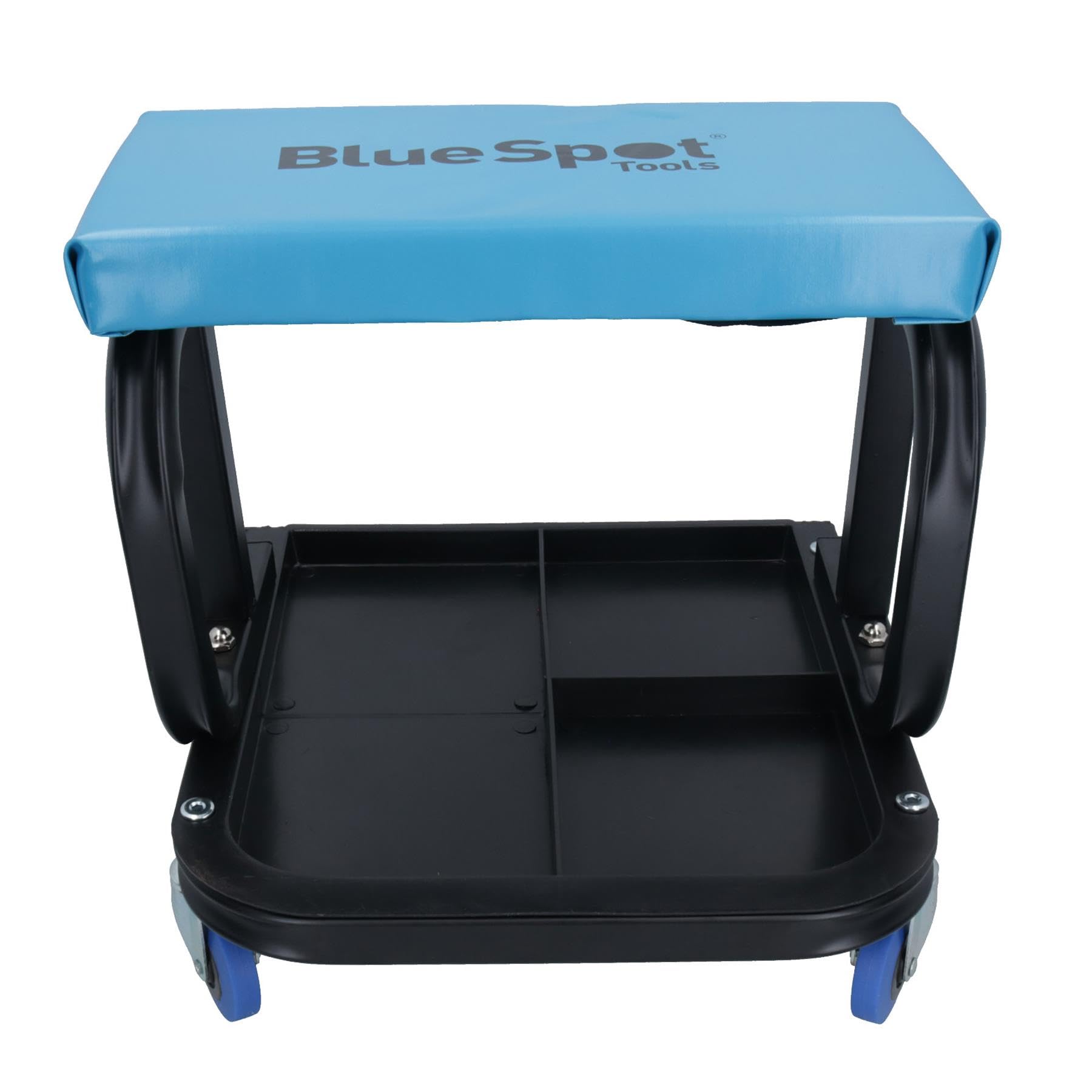 AB Tools Sedia da officina con rotelle imbottite, con ruote girevoli