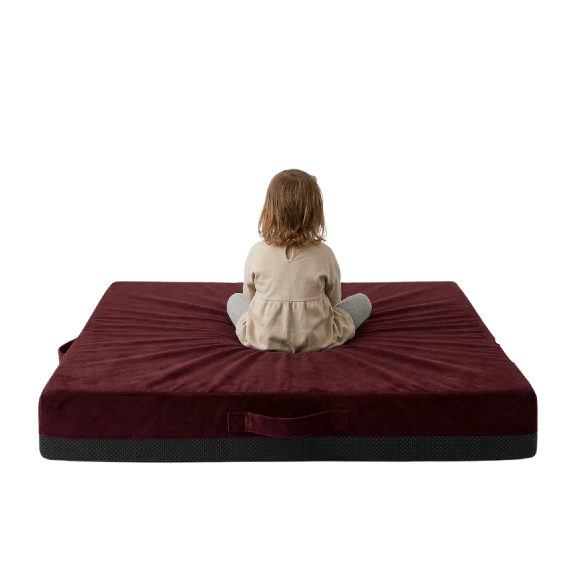 Kosiproducts Sensory Gymnastics Crash Pad, Non Slip 10cm Burgundy, Wide-Lge