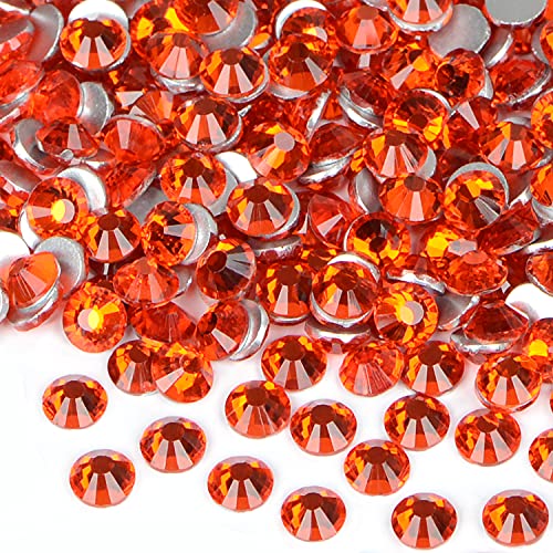 Image of 1440pcs Artificial Rhinestones Non Hotfix Glue Round Crystals Glass Flatback for DIY Jewelry Making with a Picking Pen (SS20, 1440pcs, Hyacinth)