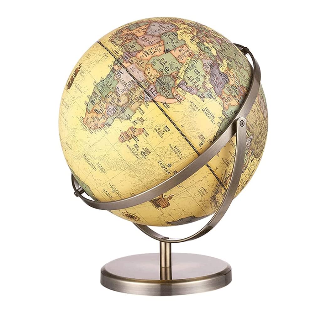 Gpdnbieu 23Cm B 720° Full Rotation Globe With Stand Desktop 12.5 Inch Adult Kids Explore Clear Text Marking(23Cm B)