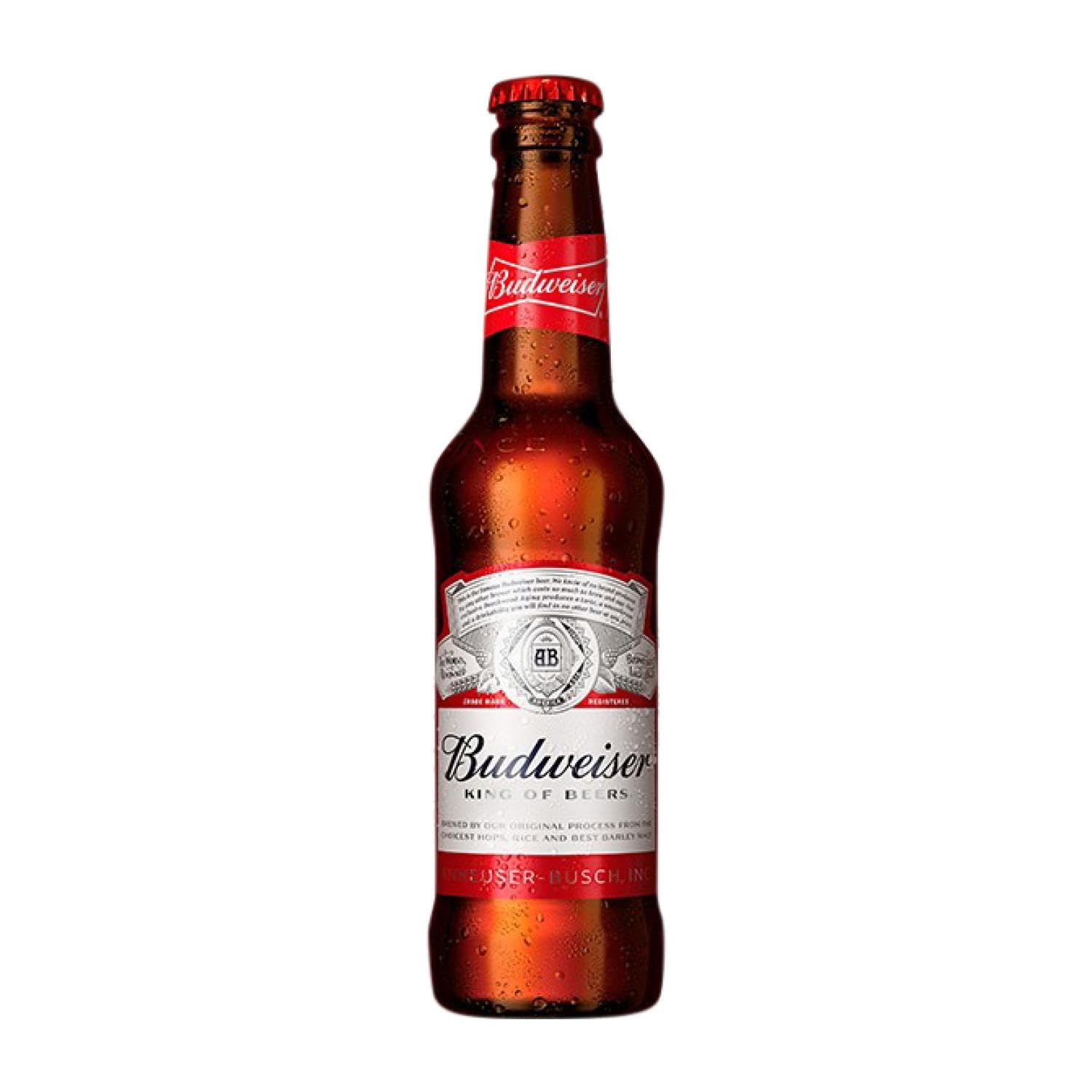 Cerveza Caja de 24 unidades Budweiser Botellín Tercio 33 cl