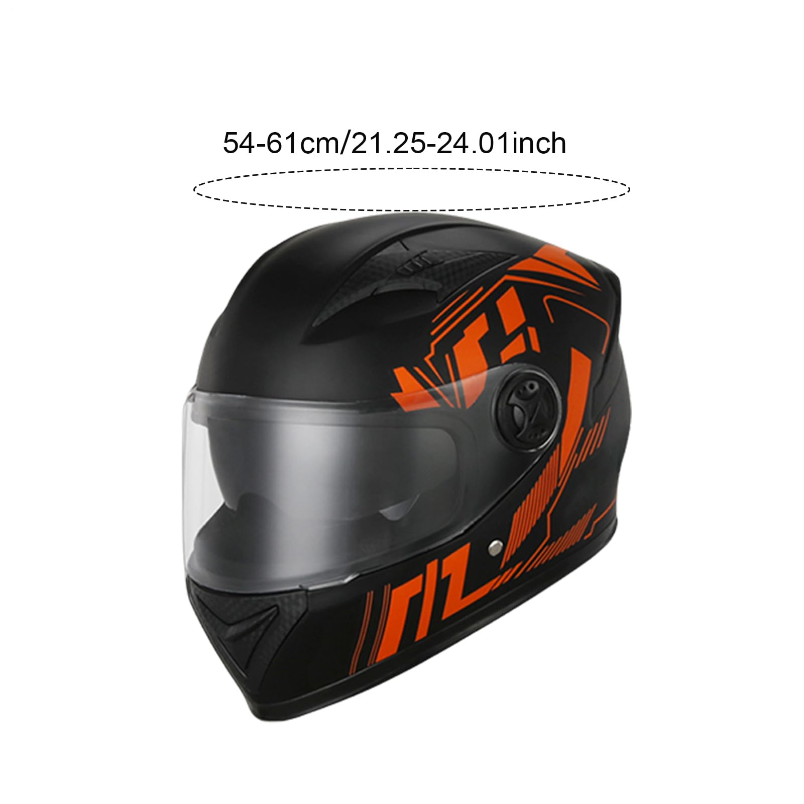 Casco de moto integral - Carcasa transpirable de 35 cm, bufanda extraíble, parasol de protección UV, acolchado cómodo | Equipo de seguridad de moto para scooters Street Riding Navettage Touring