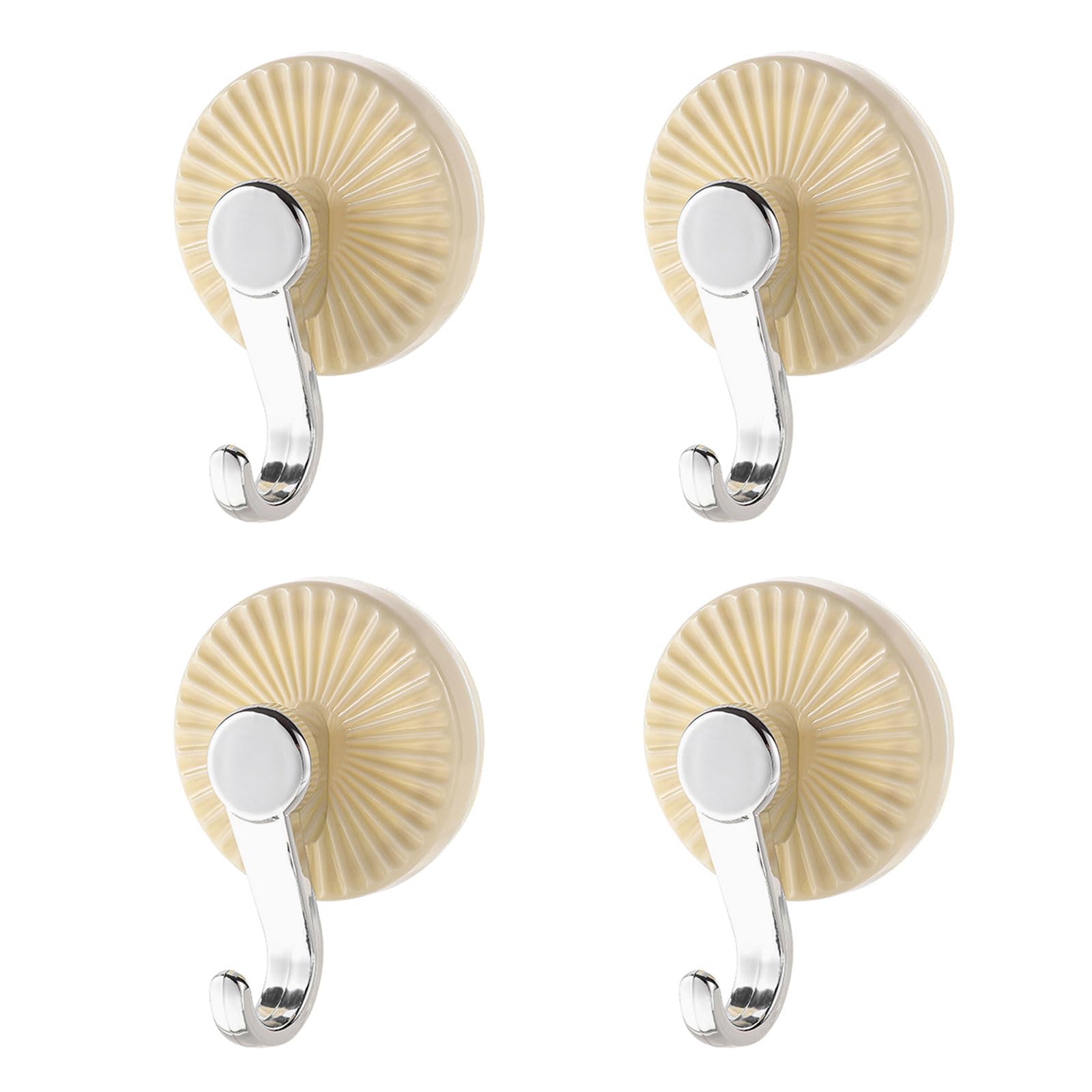 Kalttoy Functional Suction Cup Hooks Bathroom Towel Hangers Sturdy Without Drill Installation for Wet Area Home Storage Strong Suction Cup Hooks for Bathroom