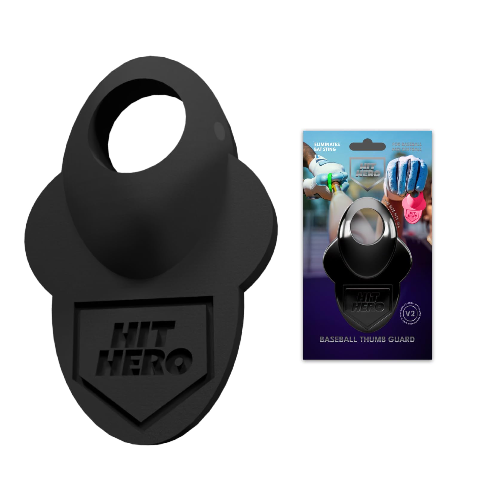 Baseball Thumb Guard Batters Batting Grip Finger Guard Accessory Batting Protection Reduce Bat Sting Hitter Tool Bat Hitting