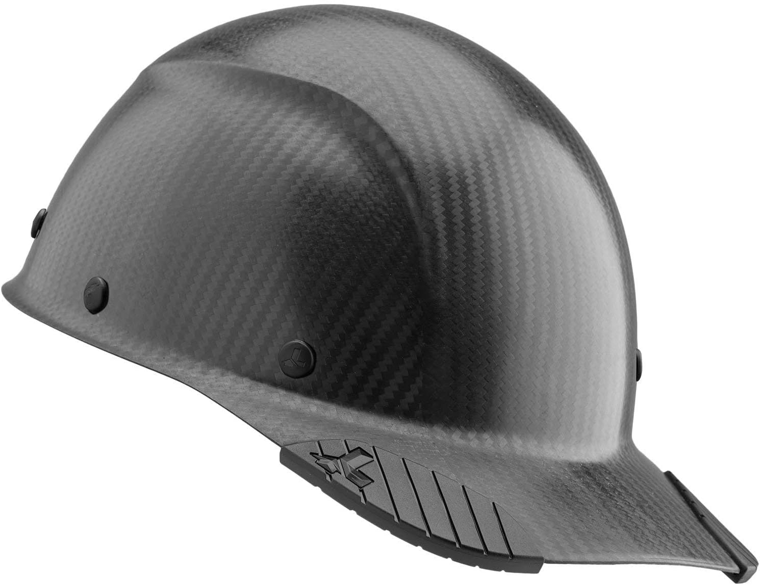 LIFT Safety DAX Actual Carbon Fiber Cap Style Hard Hat with American Flag Stickers Decals