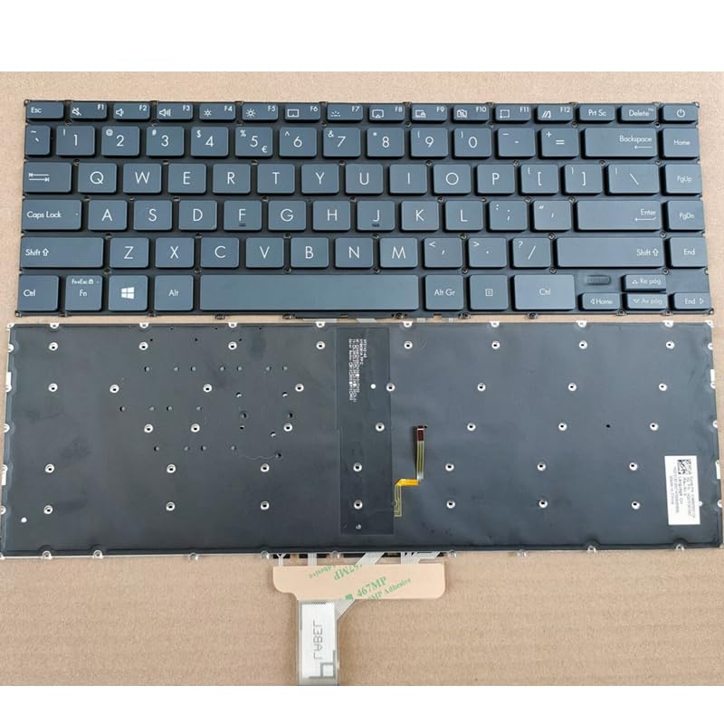 Clavier ASUS UX425 ZenBook 14 robuste et précis versions US RU LA
