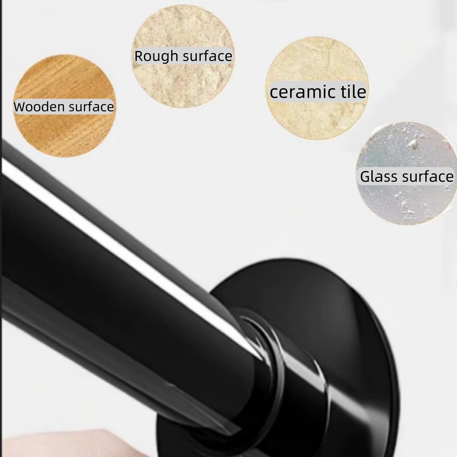Tringle à rideau de douche sans perçage en forme de L, réglable en acier inoxydable, support de rail de rideau de douche adapté au dressing de salle de bain(75-95x75-95cm)