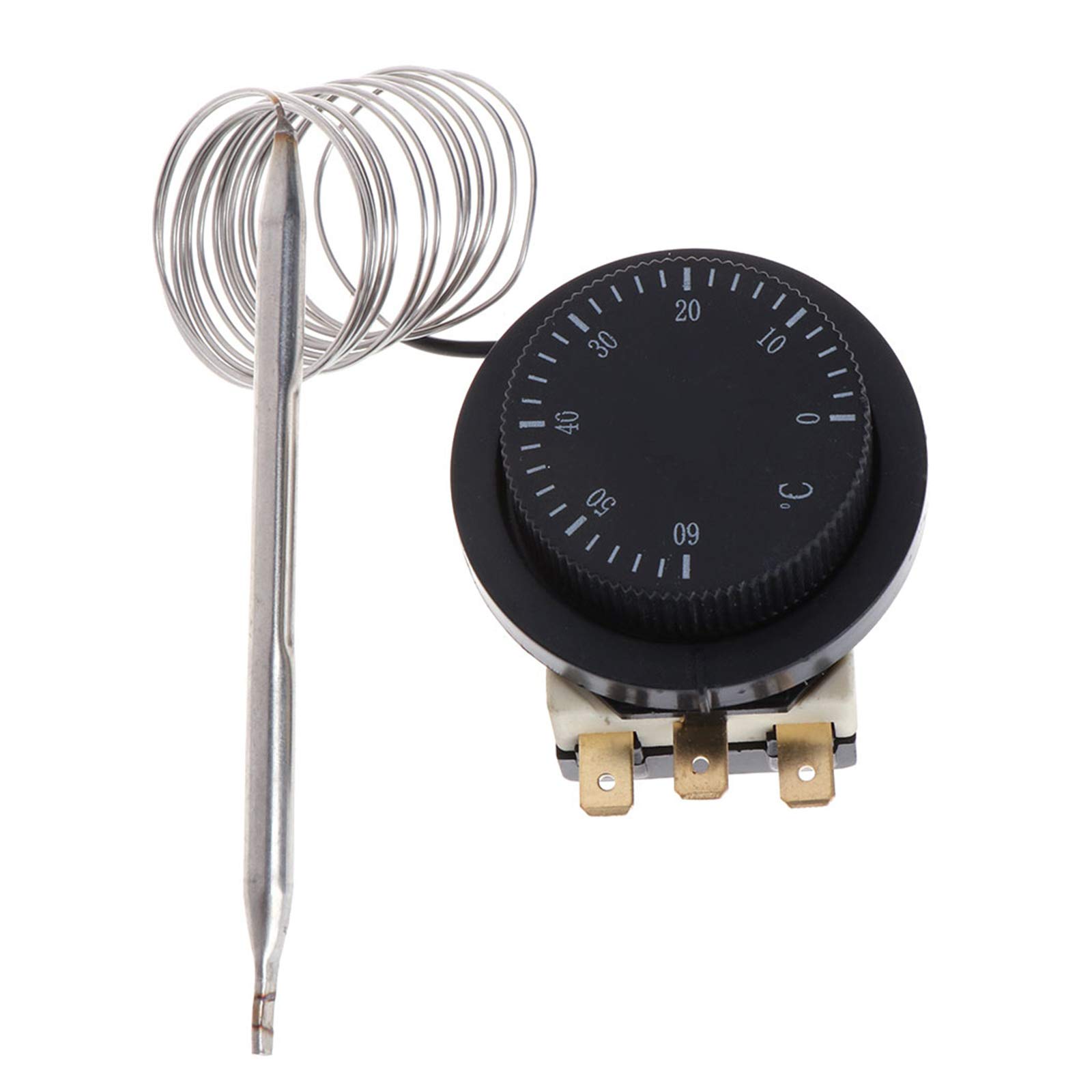 250V/380V 16A 0-60? Temperature Control Switch Capillary Thermostat Controlled Digital Temperature Meter Thermometer Pyrometer Humidity Barometer Controller Transit Sensor Measure Weather Gauge Logger