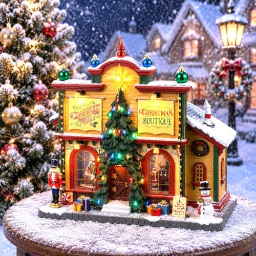 Lemax 35023 Cranberry Hill Christmas Boutique, edificio coleccionable Caddington Village 2