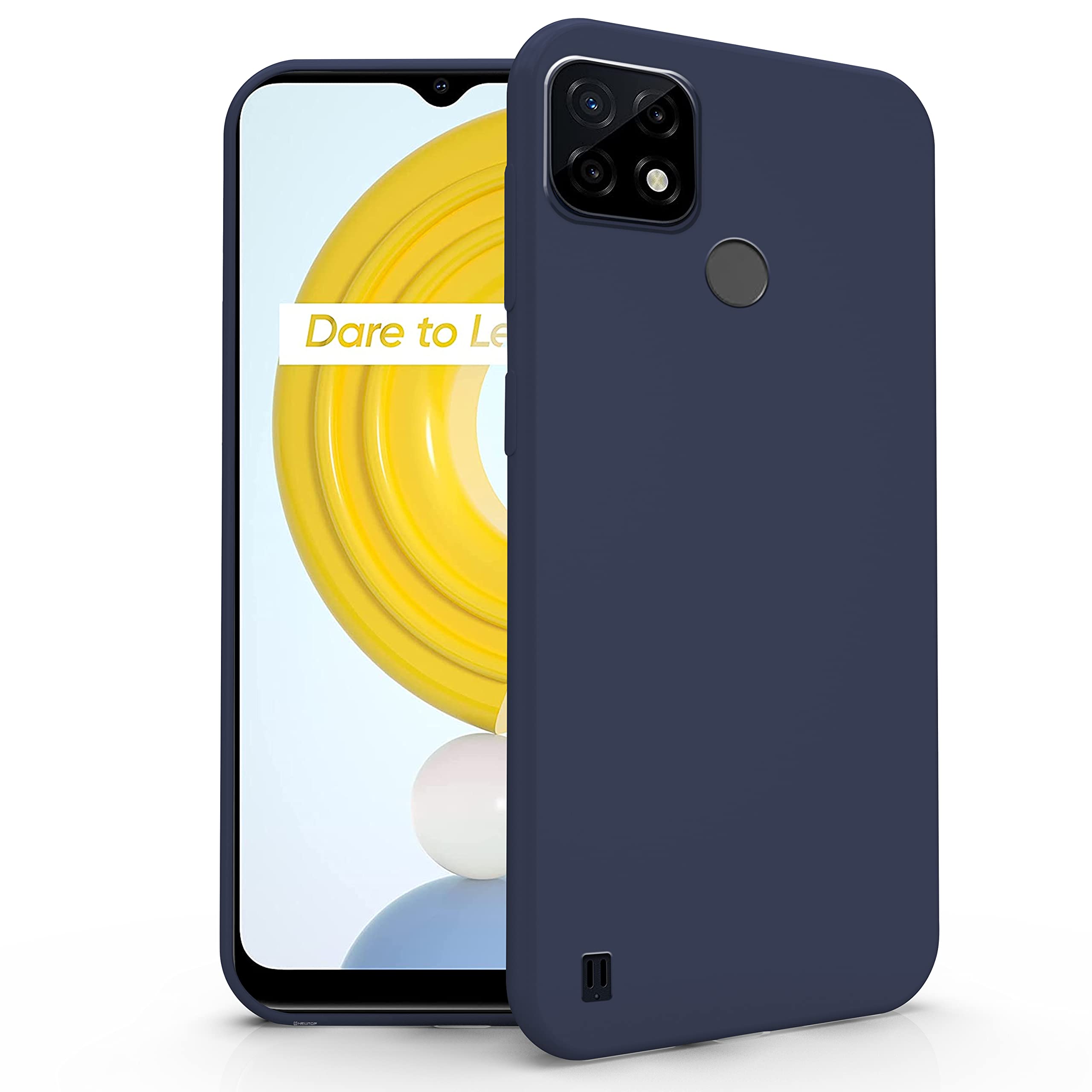 N NEWTOP Cover Trasparente In TPU Morbido Per Realme C21 – Sottile, Flessibile E Antigraffio